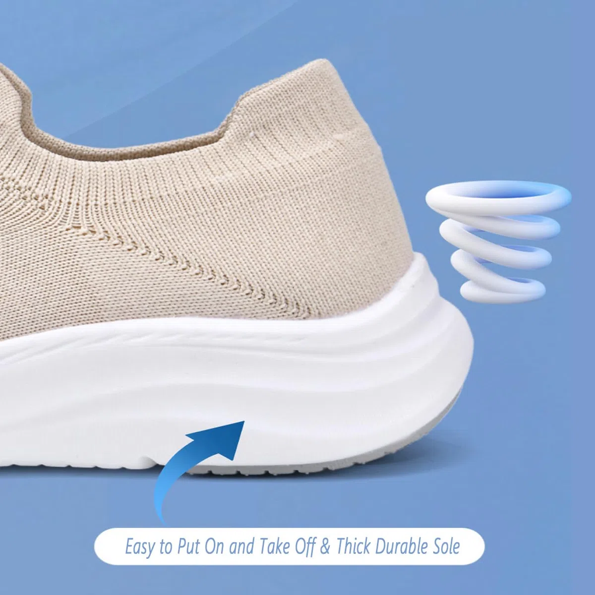 Calzado Casual Verano Mujer Zapatillas Antideslizantes Diabéticas Calzado Hallux Valgus Plantillas Extraíbles Espuma Viscoelástica Ligeras Adecuadas Personas Mayores Pies Hinchados