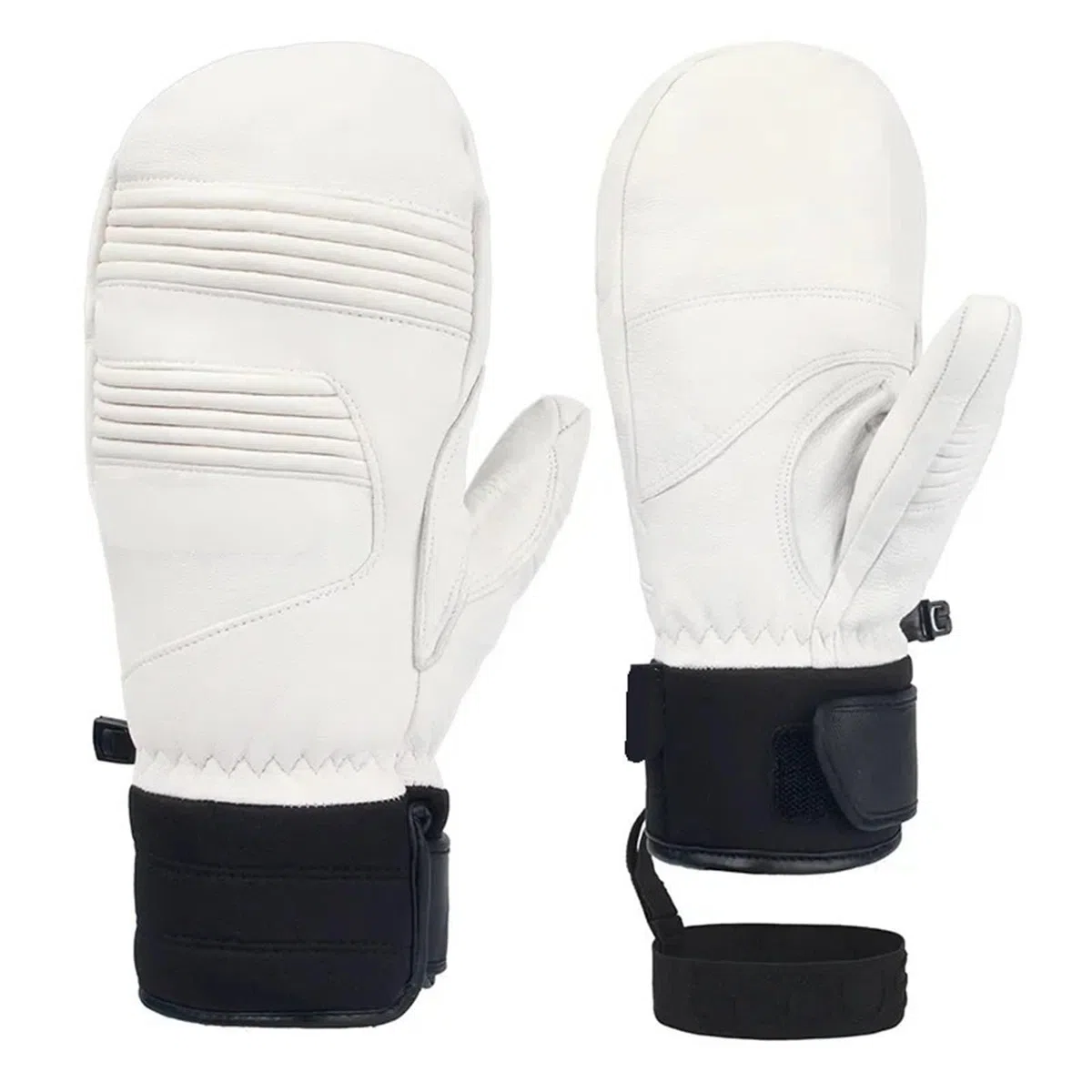 Guantes térmicos de esquí para hombre y mujer, resistentes al agua, con pantalla táctil y agarre antideslizante (negro, S)