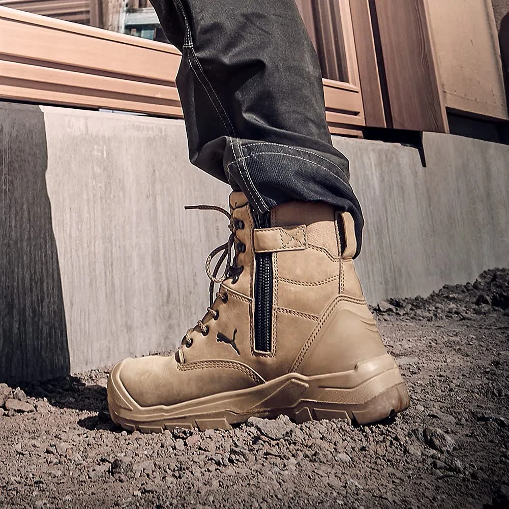 PUMA Conquest Stone High Safety 630740801000045 Safety Conquest STONE HIGH S3 CI HI HRO SRC 630740801000045 Botas de seguridad S3 calzado duradero y resistenteHombre