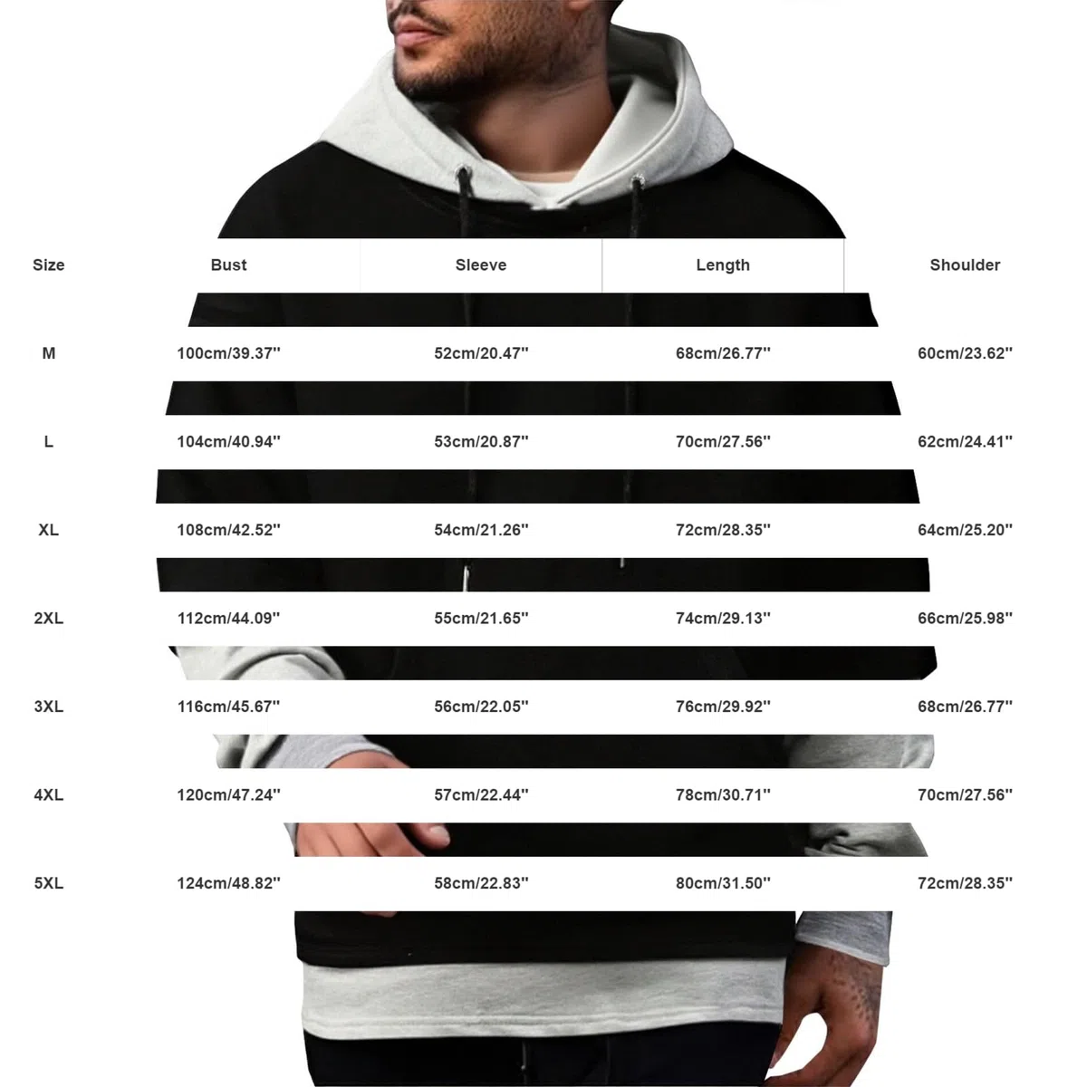 Sudaderas con Capucha Corta Sudadera Oversize Estilo Patchwork para Hombre, Nueva Otoño Juveniles (Black, L) Camisas Manga Larga Hombre Chaqueta Entretiempo Ropa Gym Ciclismo Oversized