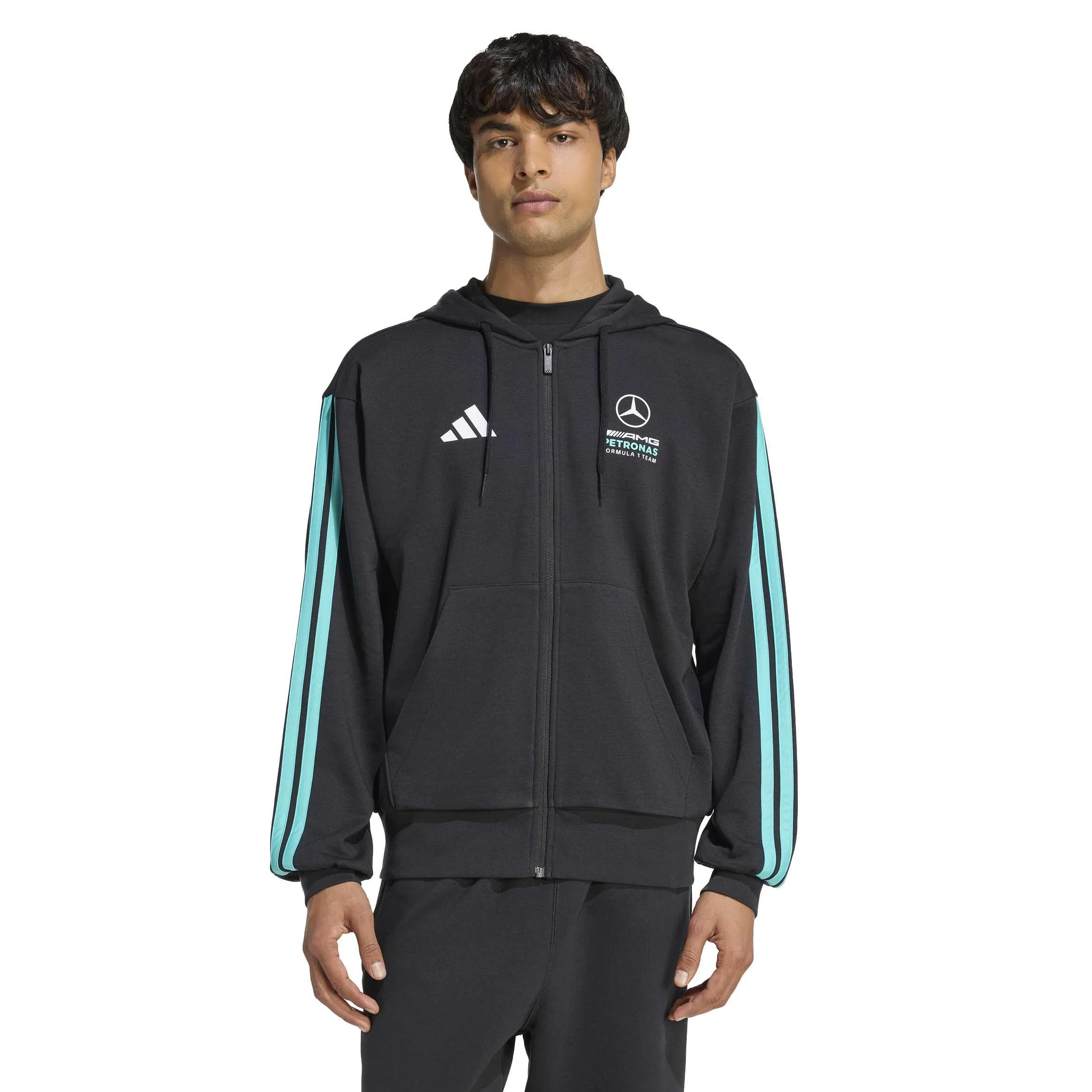 adidas Mercedes - Amg Petronas Formula 1 Team DNA Full Zip Hoody Hoodies Hombre