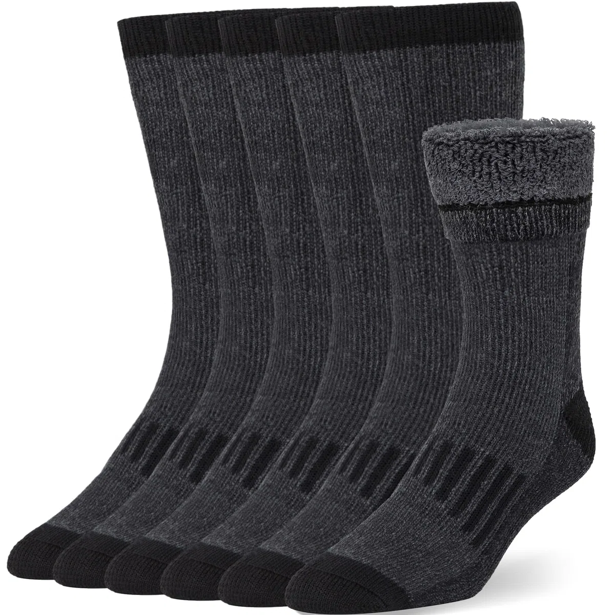 COZIA Calcetines de lana merino para hombre y mujer, calcetines térmicos cálidos para botas de senderismo, 3 pares