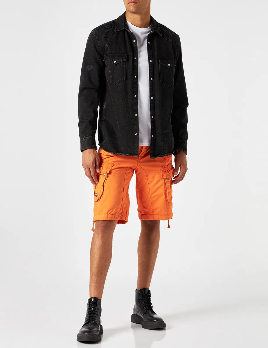 Geographical Norway Panoramique Men - Pantones Cortos De godón para Hombres - Pantones Cortos Deportivos para Hombres - Rego IDE para Hombres Primavera Verano
