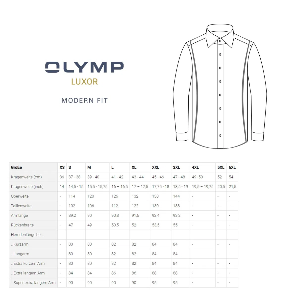 Olymp Luxor Camisas (Pack de 3) para Hombre