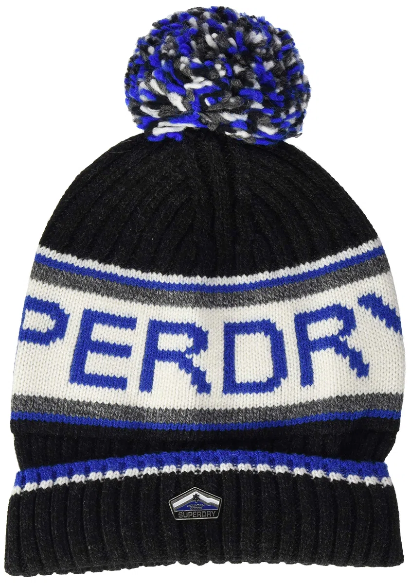 Superdry Logo Beanie Gorro de Punto para Hombre