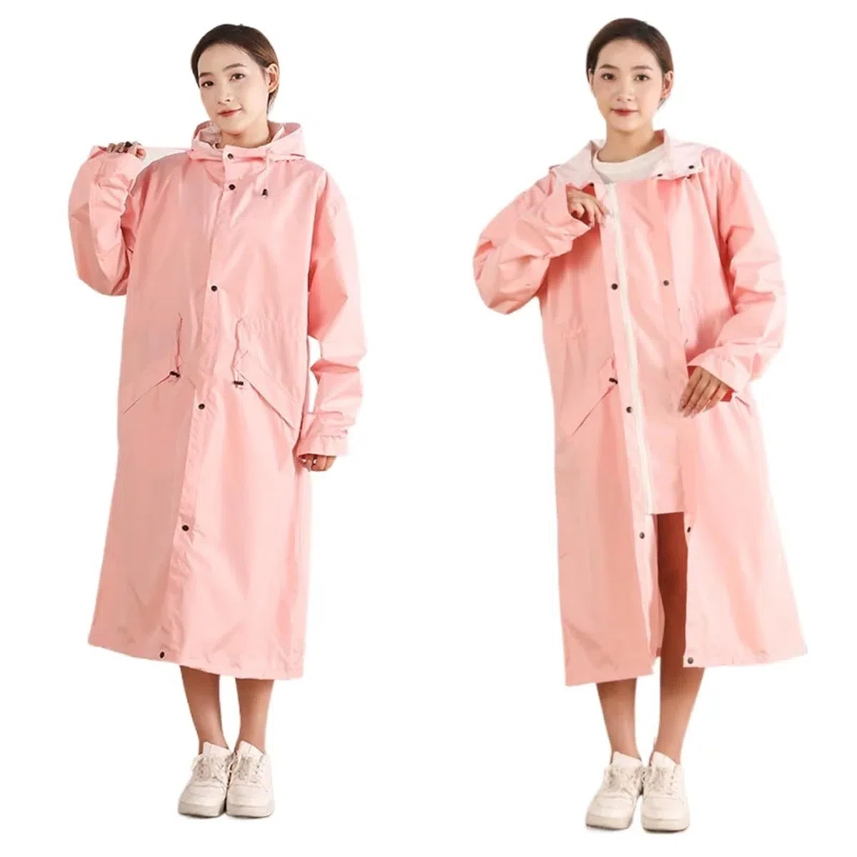 Chubasqueros Impermeable Gabardina larga impermeable for mujer, unisex, for exteriores, senderismo, poncho de lluvia resistente