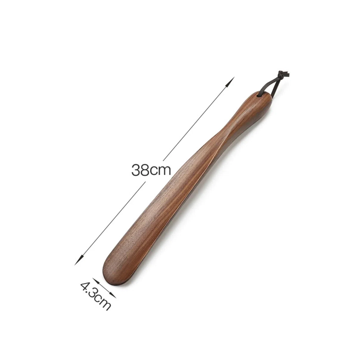Calzador de Madera con Mango Largo, ayudante Perezoso y fácil Usar, Ideal for Hombres, Mujeres Personas Embarazadas