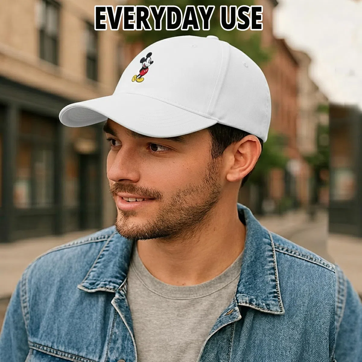 Disney Adult Baseball Cap, Mickey Mouse Adjustable Dad Hat Gorra de béisbol para Hombre