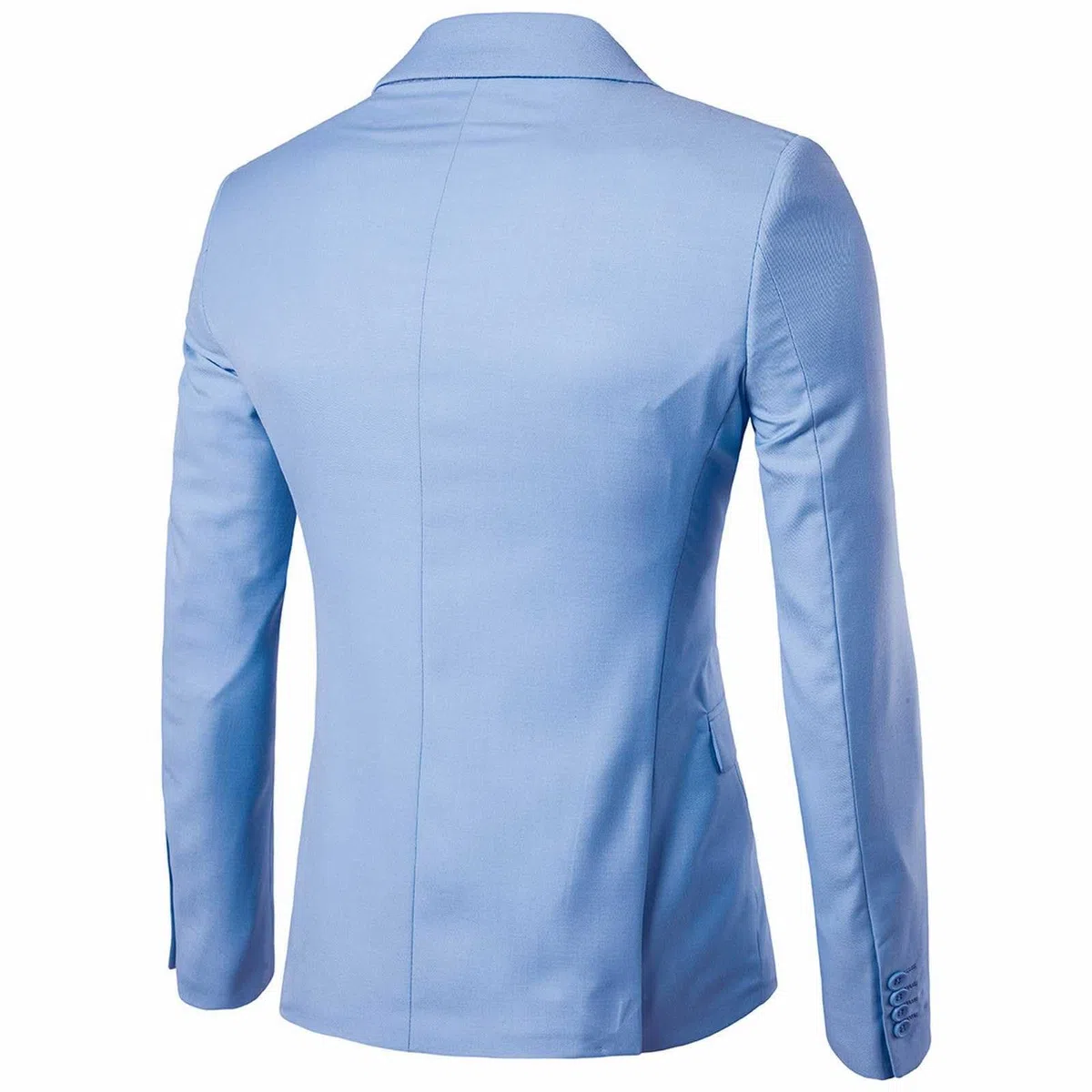 Chaqueta de traje para hombre, abrigos de botonadura simple, cuello abatible, chaquetas ligeras casuales con bolsillos