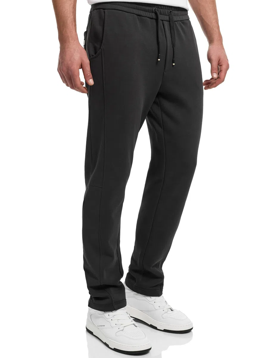 Indicode Pantalones de chándal INJumpy para hombre con pierna barril | Pantalones de chándal con cordón y bolsillos para hombres