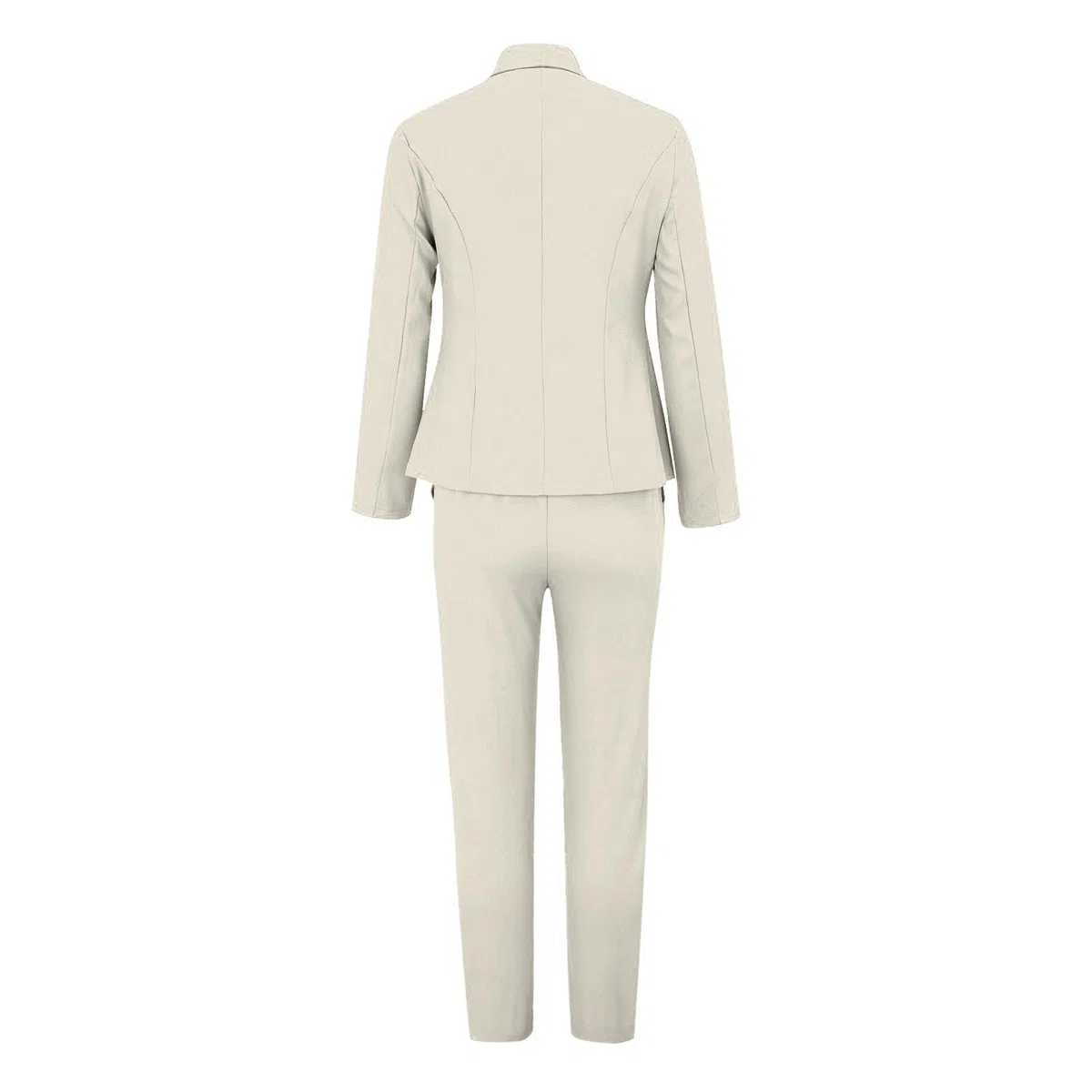 Conjunto deportivo de 2 piezas para mujer, trajes casuales para mujer, blazers de color sólido, pantalones de color puro, trajes ligeros para salir, otoño, conjuntos de chándal casual