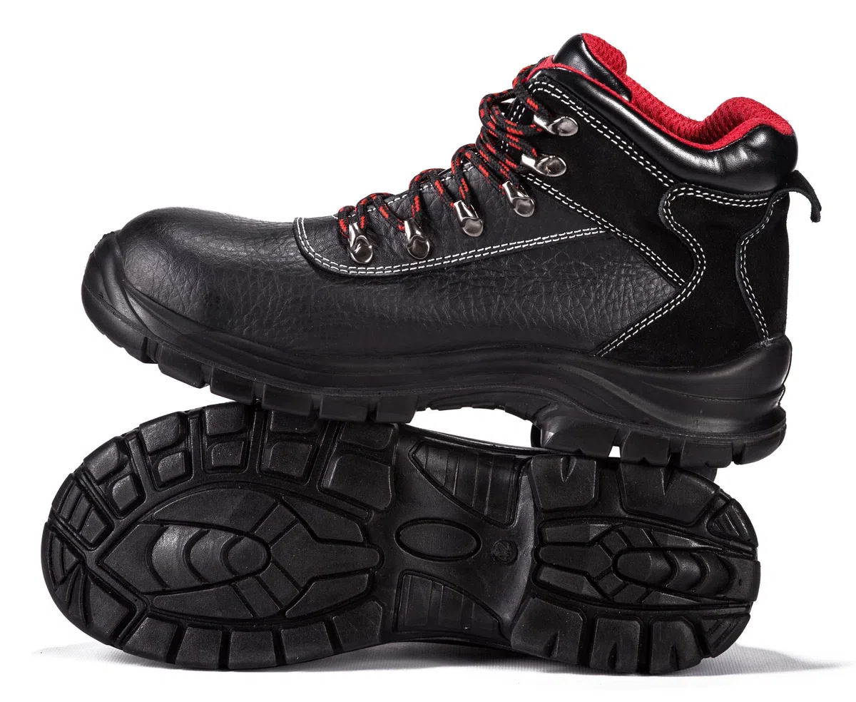 BLACK HAMMER Botas de Seguridad y Trabajo Impermeables A Base de Cuero con Puntera de Acero S3 SRC y Acabado de Ante en los Tobillos 7777 (42 EU)