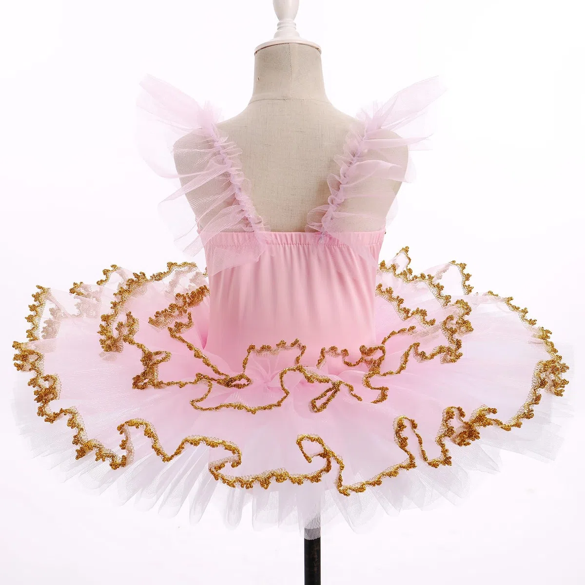 Niña Vestido Tutú De Ballet De Chicas, Camisole Leotard Hinchando Panqueque Tul Falda, Bailarina Disfraz De Baile