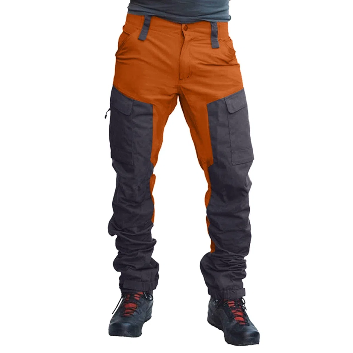OBiQuzz Pantalones de senderismo para hombre de invierno, impermeables, térmicos, resistentes al viento, pantalones de trekking, cálidos, pantalones de softshell gruesos, pantalones de snowboard,