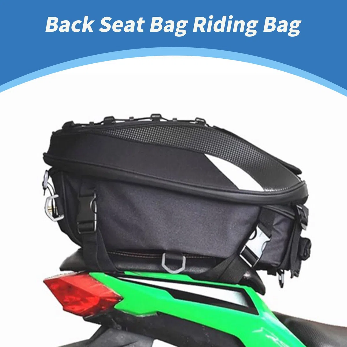 Bolsa Trasera Casco Almacenamiento Multiusos Mochila de Equitación para Asientos Traseros Gran Capacidad Impermeable Para El Trabajo Diario