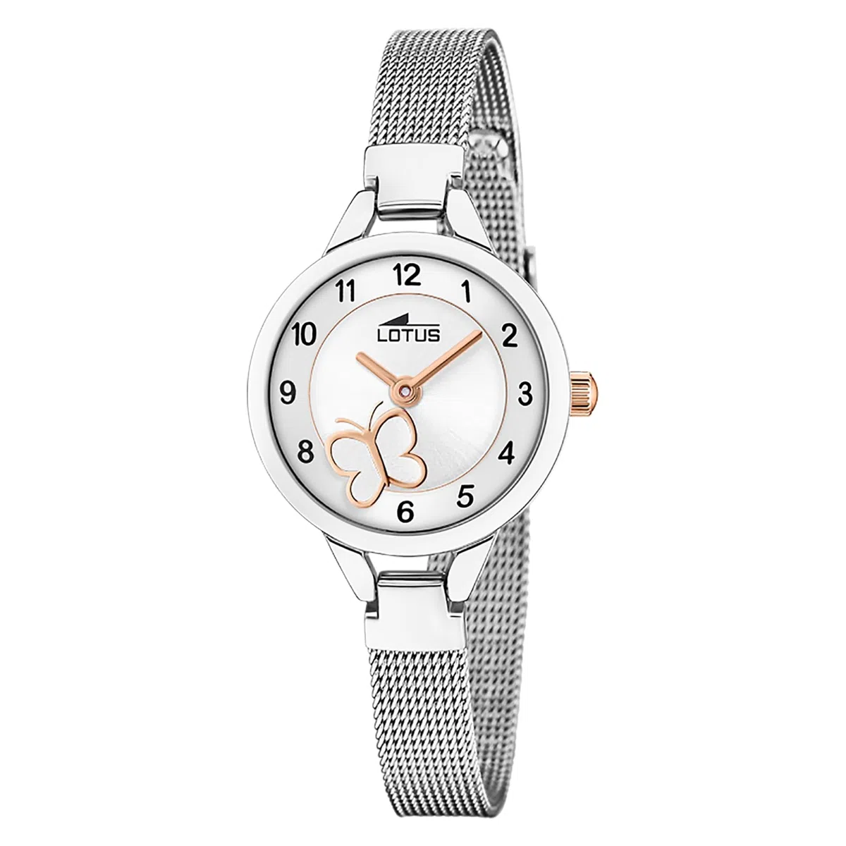 LOTUS Reloj Niña Analógico de Acero Inoxidable 316l Plateado
