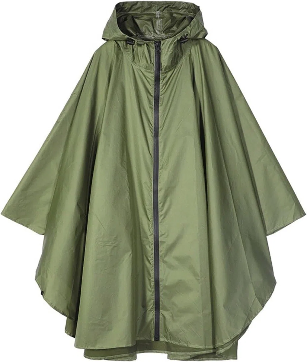 Capa de Lluvia Reutilizable Poncho De Lluvia Capa Para Adultos Impermeable Ligero Y Transpirable Grande Ropa de Agua para Exteriores