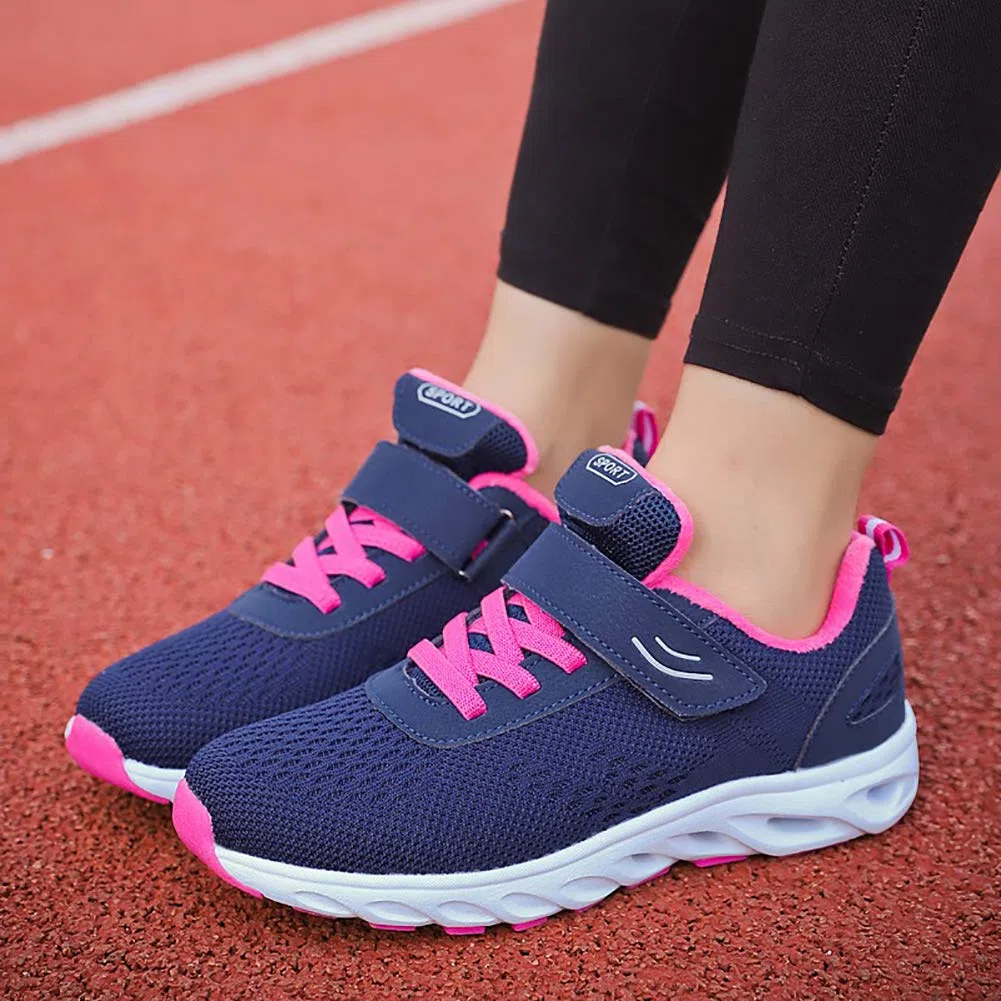 Zapatos Invierno Mujer Transpirables Ligero Cómodo Cálido Forradas Nieve Antideslizante Moda Pareja Zapatillas Deportivas Azul Oscuro 35 EU