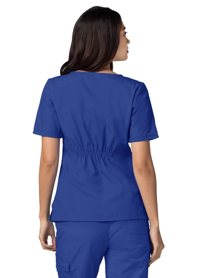 Adar Uniformes médicos - Casaca médica para Mujer con Cuello en v - 628 - Royal Blue - L