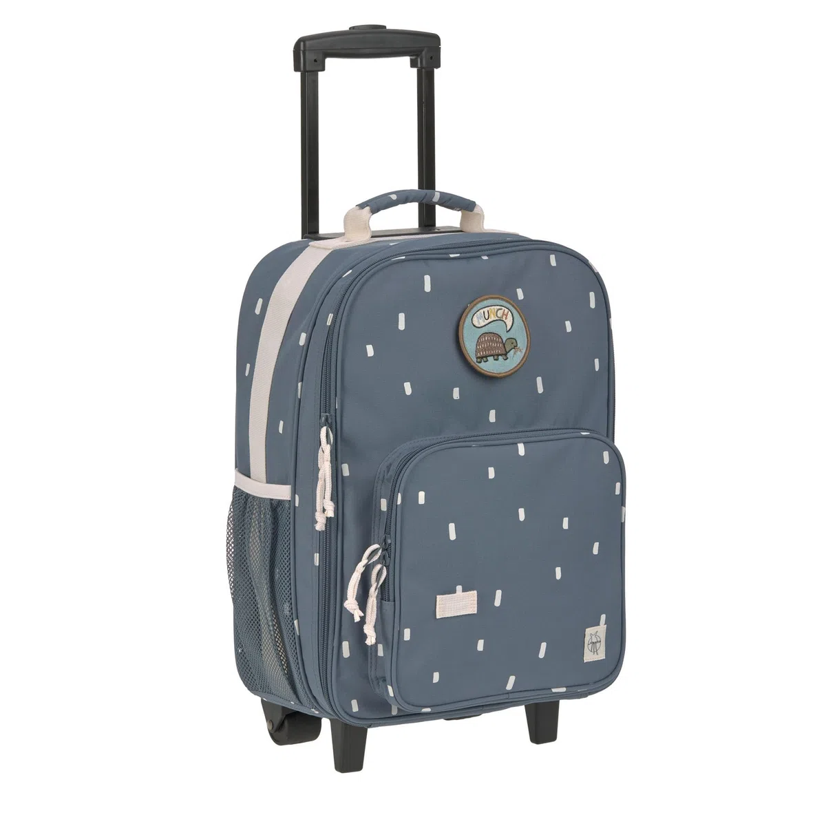Lässig Maleta Trolley Infantil Maleta de Viaje con Barra Telescópica y Ruedas para Niños Maleta de Mano/Trolley Happy Prints Midnight Blue