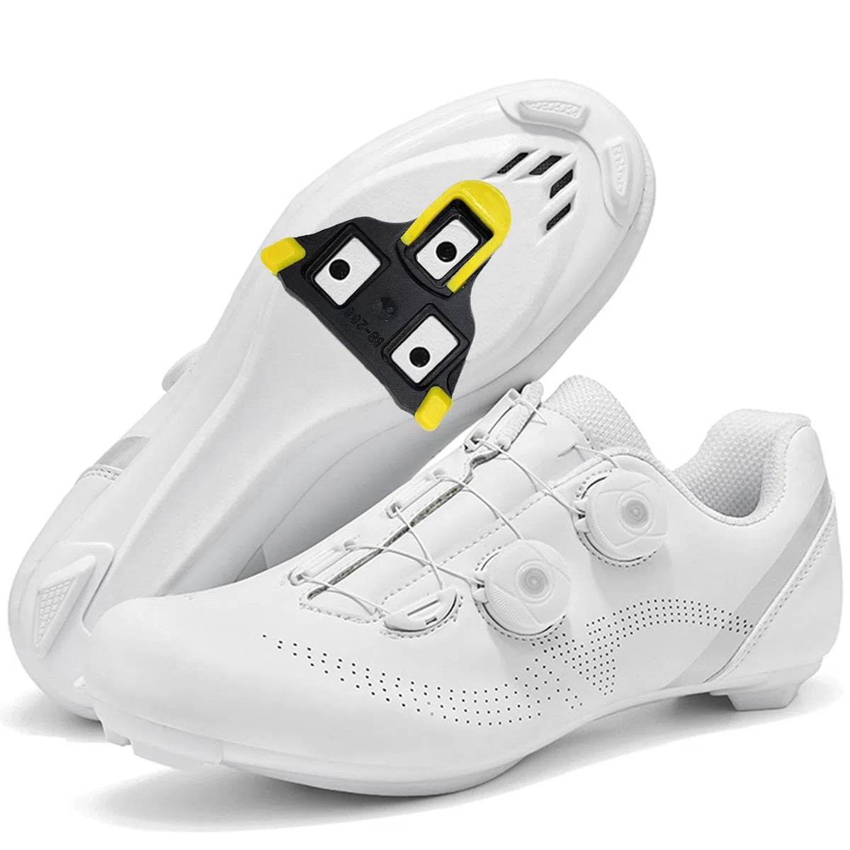 Zapatilla de Ciclismo Carretera para Hombre, Zapatos Bicicleta de Carretera Compatibles con SPD/SPD-SL Lock System Unisex Respirables