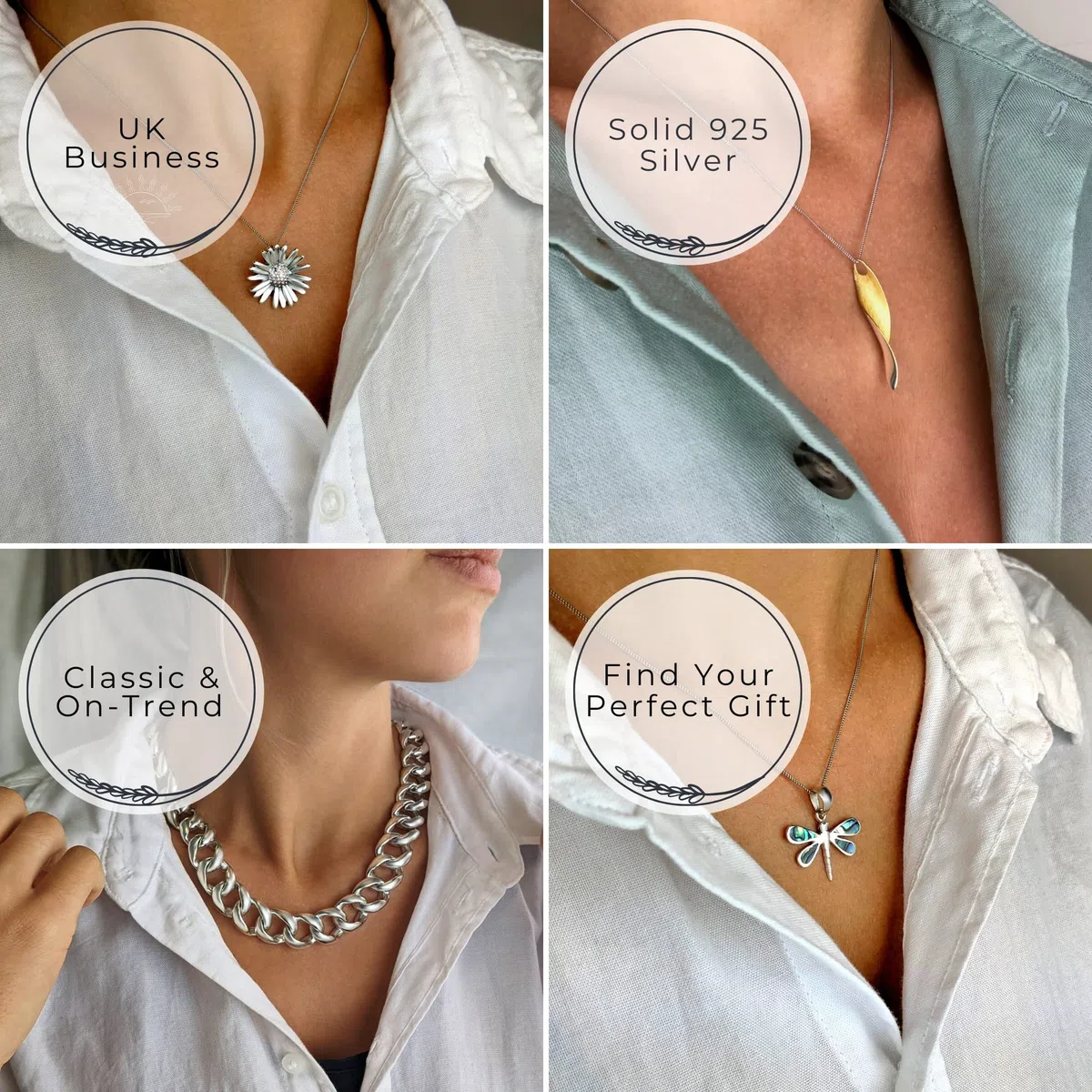 Silverly Collar Medallón Om Aum Plata 925 Hombre Mujer | Colgante Grande Plata Esterlina Ohmios Redondos Cadena 45cm | Collar Símbolo Sánscrito Sagrado Hindú | Regalo Espiritual Meditación Yoga