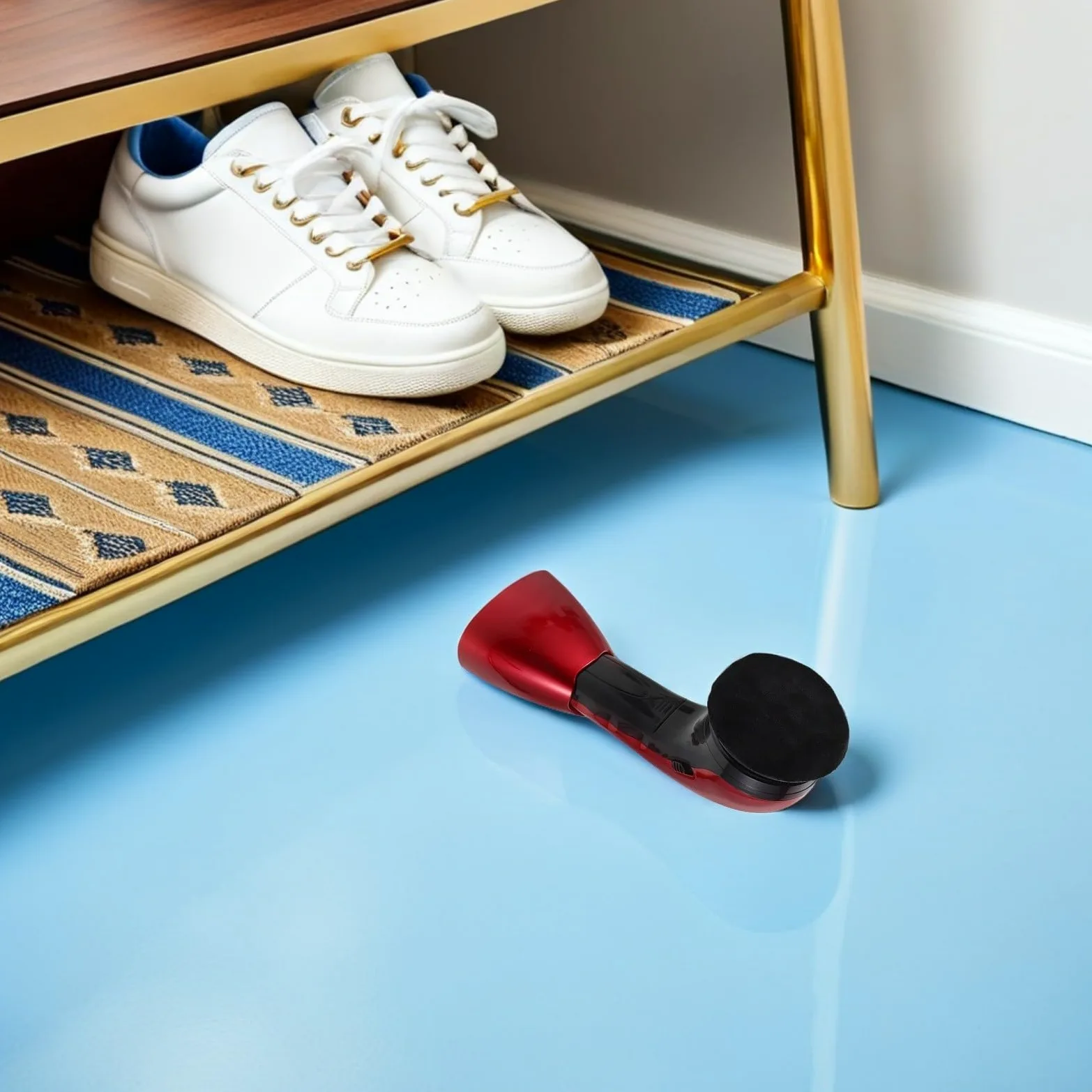 Cepillo Eléctrico para Zapatos Recargable con Cabezal Reemplazable | 1 Set, Fibra y Esponja, Portátil para Oficina y Hogar, Incluye Cabezales de Repuesto
