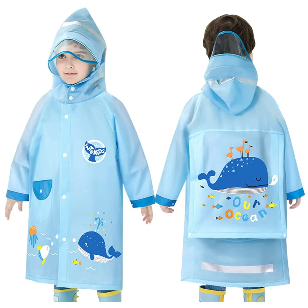 Chubasqueros impermeables para niños, chaqueta impermeable con capucha, poncho de lluvia para niños y niñas, traje de lluvia reutilizable para niños de 2 a 8 años