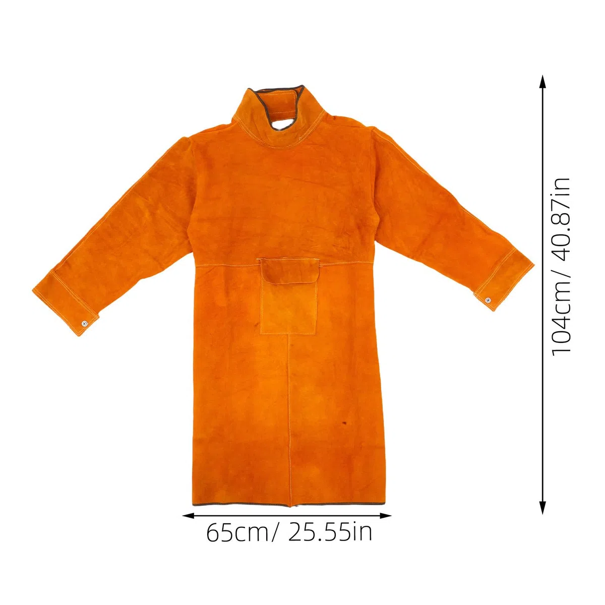 GALPADA Delantal Protector para Soldar de Cuero Resistente al Calor y Fuego, Ropa de Trabajo para Soldadura en Taller, Diseño Duradero y Resistente al Desgaste