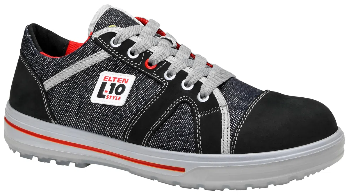 ELTEN SENSATION Up Low ESD S3, Zapatos de seguridad para hombre, ligero, puntera de acero, material superior: piel + textil, forro interior: textil (transpirable), talla 43