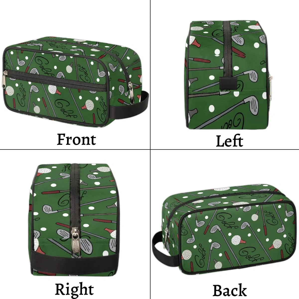 Neceser de viaje para niños y hombres, kit colgante para niños, bolsa de afeitado impermeable para accesorios de aseo personal, Golf Ball, 10.5 x 4.4 x 5.3 inches