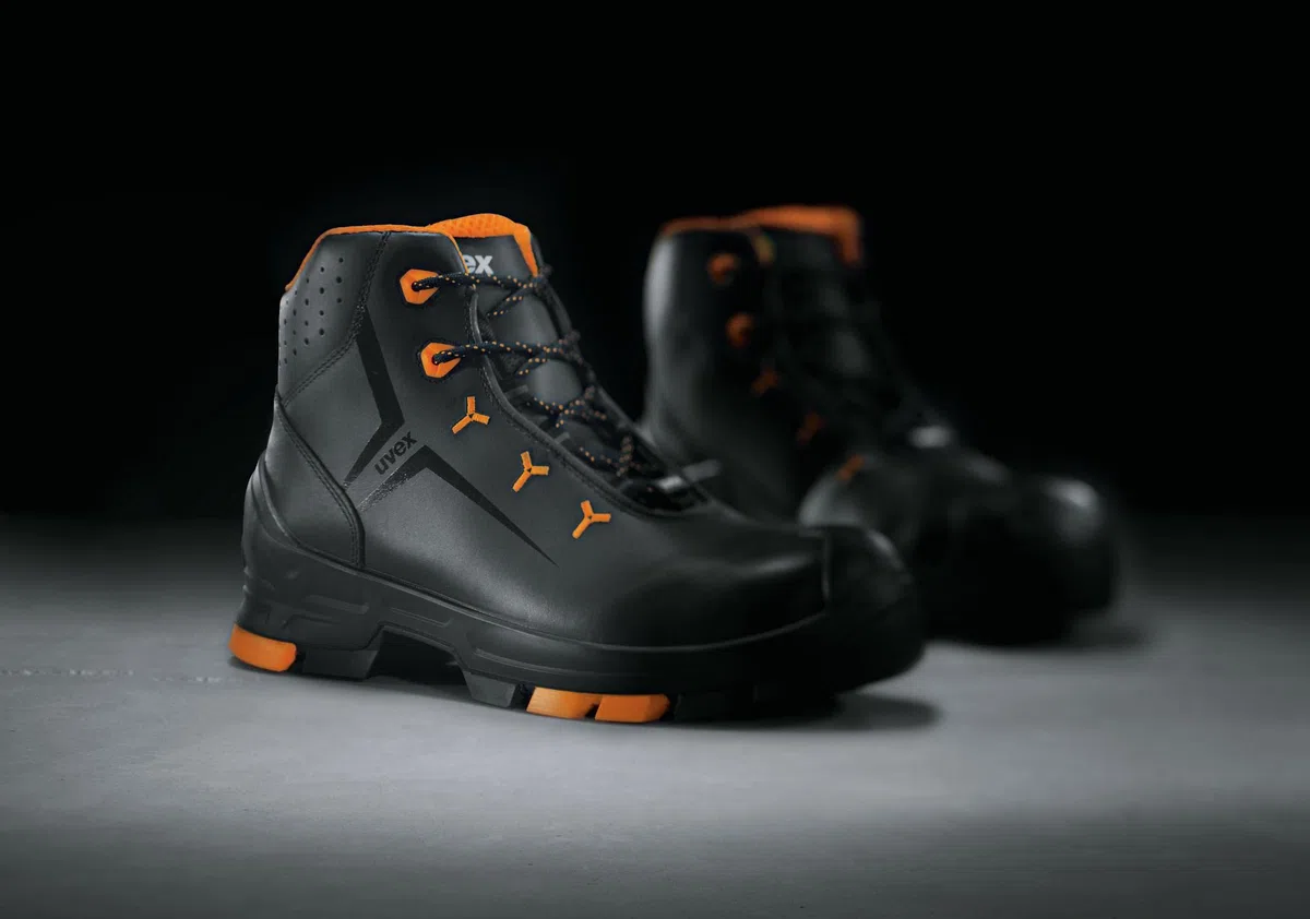 Botas de seguridad Uvex S3 talla: 43 negro, naranja 2 6503243 1 par