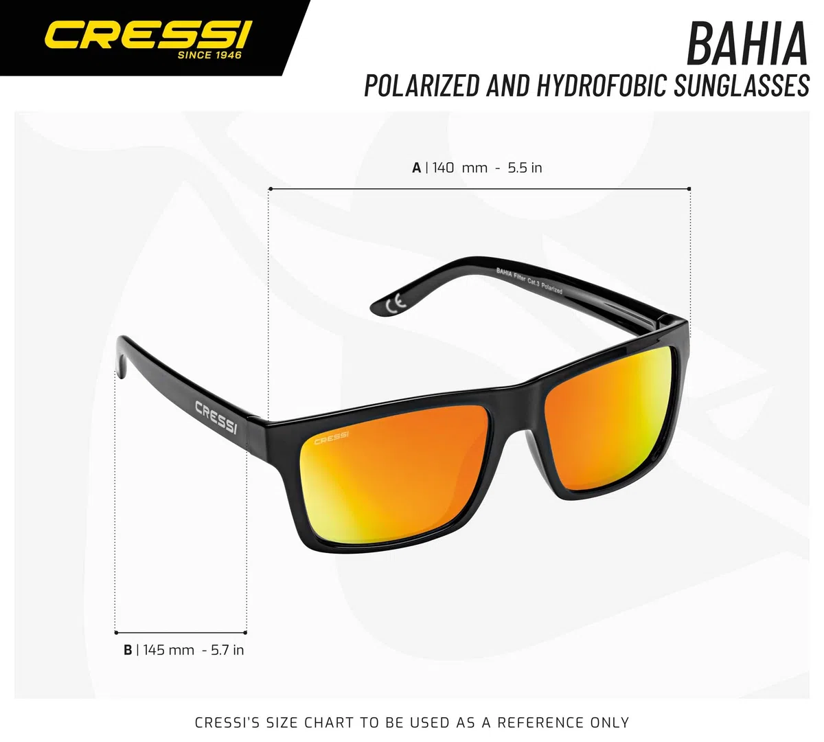 CRESSI Bahia Sunglasses - Men's Floating Polarized Sunglasses, One Size
