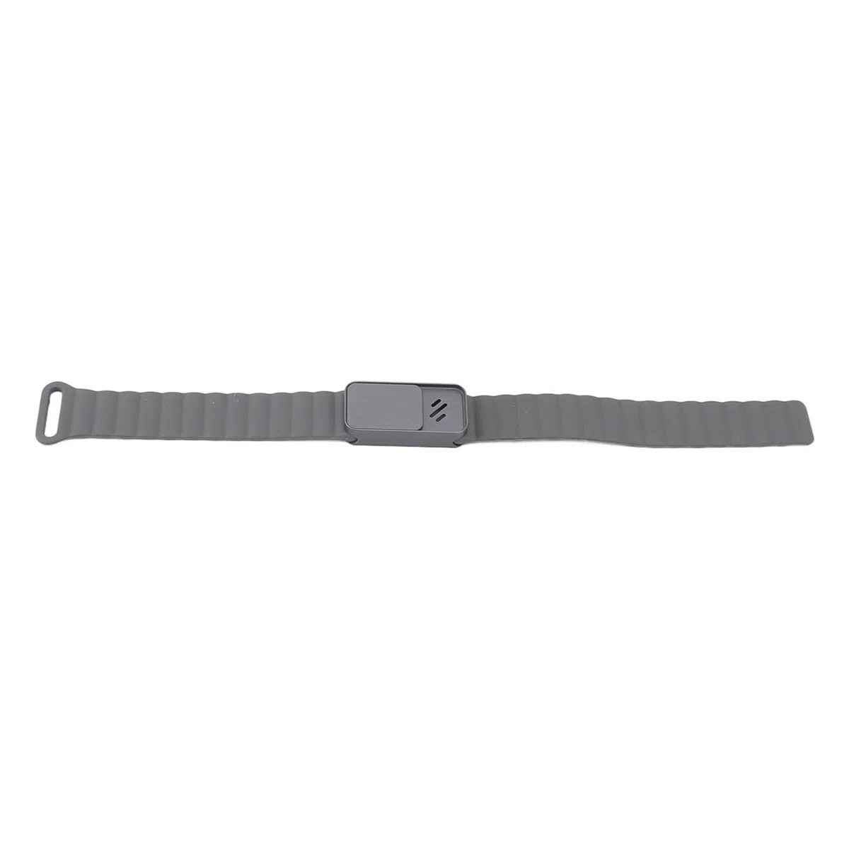 Pulsera difusora de aceites Esenciales, Pulsera de aromaterapia de Silicona de aleación de Aluminio, 3 Hojas de Fragancia, Plata Oscura para Hombres y Mujeres (Menta)