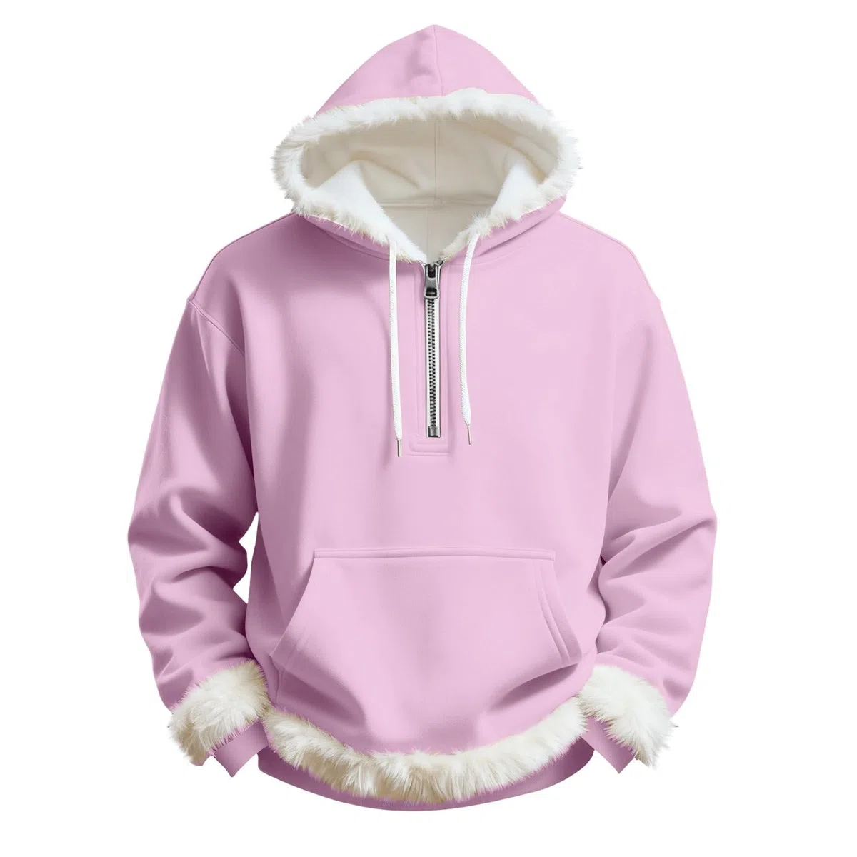 Ropa De Verano Hombre Sudadera con Capucha Y Media Cremallera Color Liso para Otoño E Invierno. Chaqueta Informal Bolsillos. Camisa Roja (Purple, XXL) Camisetas Sin Manga Camiseta