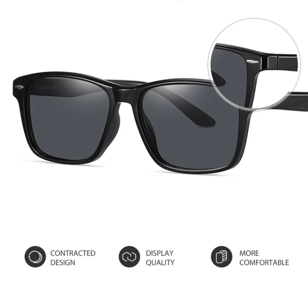 Gafas polarizadas con protección UV400, montura TR90, para exteriores, con protección antirreflejos y efecto de sol.