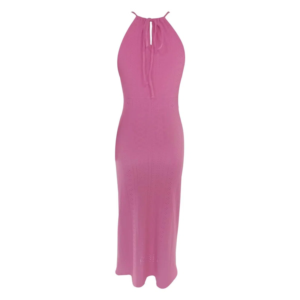 Vestido casual de verano para mujer, sin mangas, con espalda descubierta, tirantes en el cuello, lazo lateral, cómodo, transpirable, para fiestas, uso diario