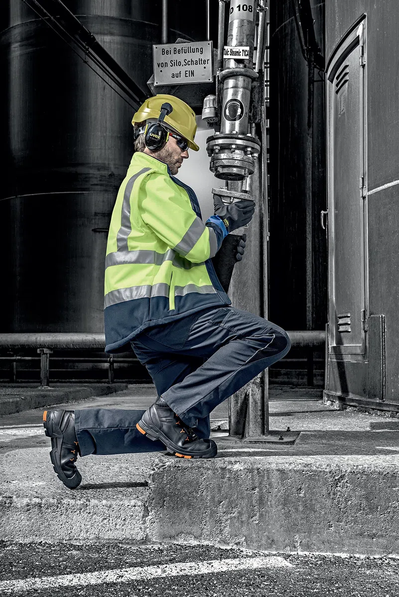 Botas de seguridad Uvex S3 talla: 43 negro, naranja 2 6503243 1 par