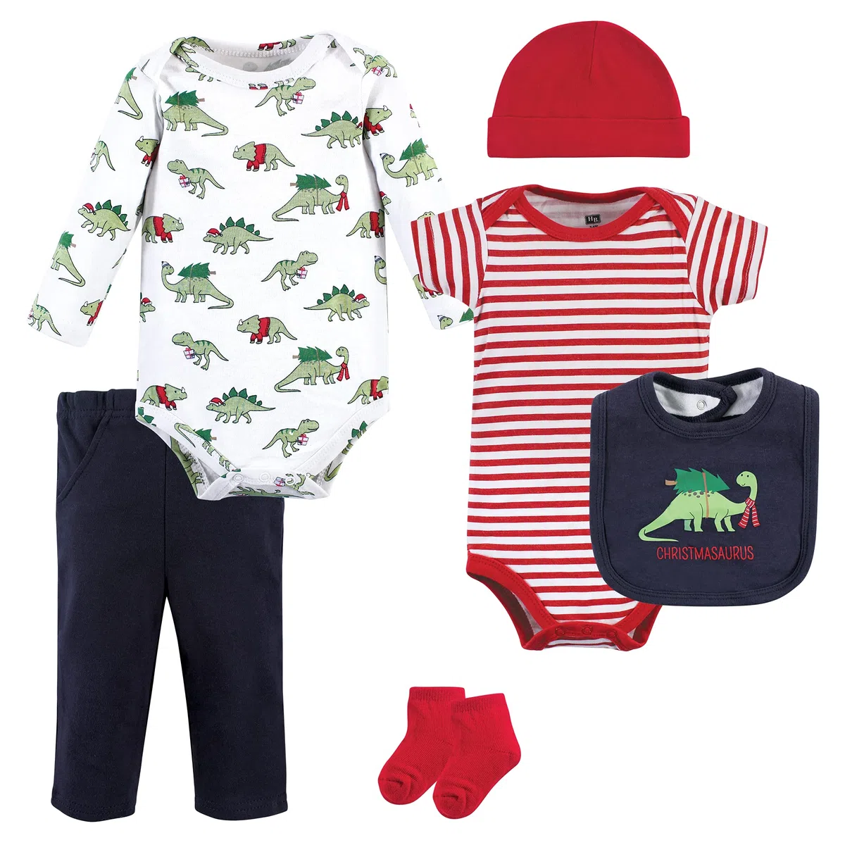 Hudson Baby Conjunto de canastilla de algodón para bebés