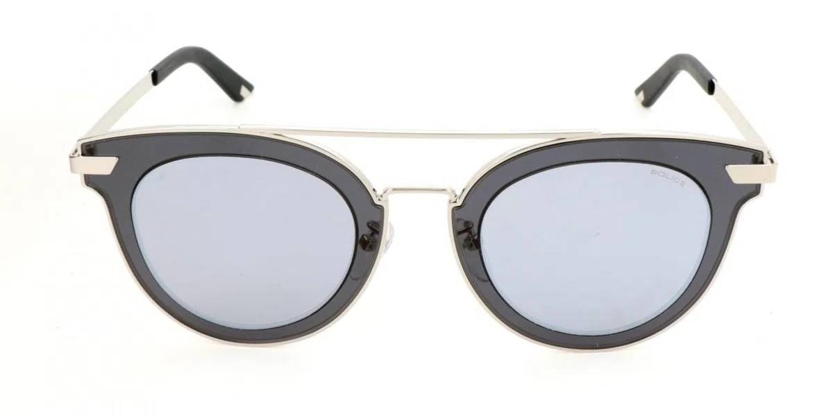 Police Gafas de Sol SPL349 Shiny palladium 47/24/145 Hombres