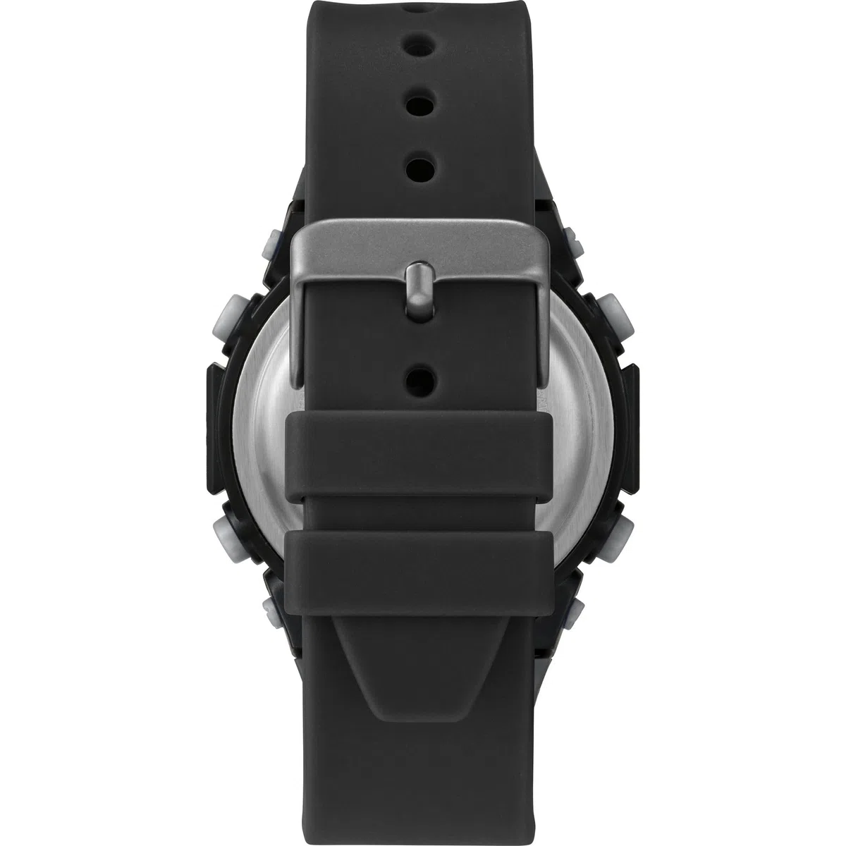 Timex Sport - Reloj de 50 mm para Hombre, Correa de Resina Negra, Esfera Digital, Caja Negra TW5M61900
