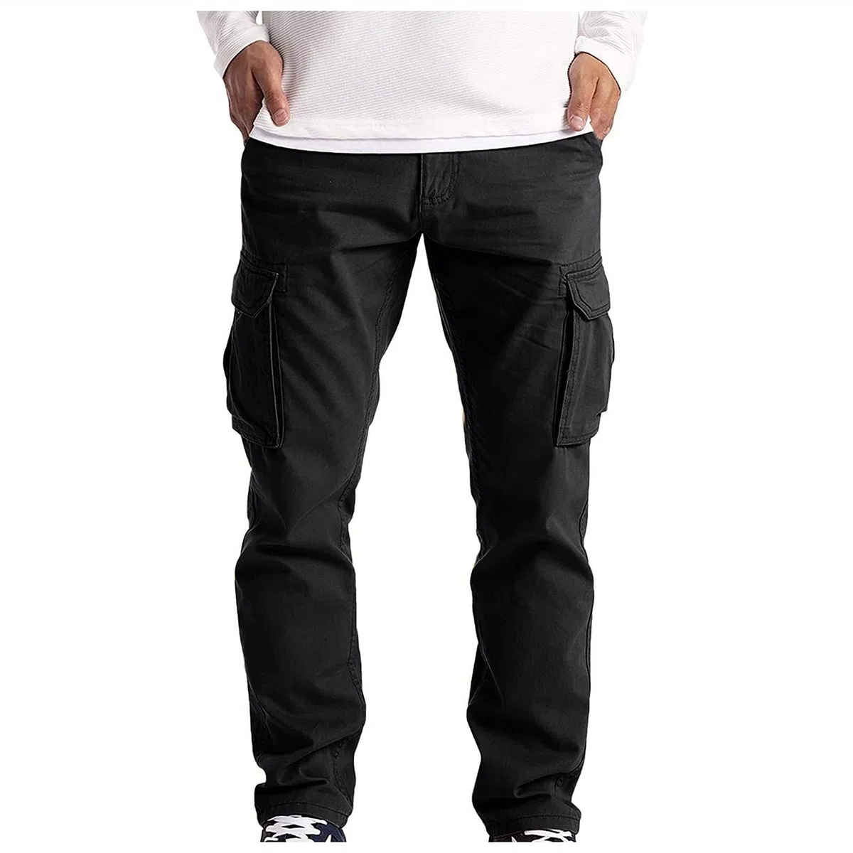 LINGHUI Hombres Chicos Regular Slim Fit Denim Joggers Pantalones Casuales Pantalones De Algodón Pantalones Chinos De Hombre Pantalones Casuales Slim Fit Pantalones Pantalones Ocio
