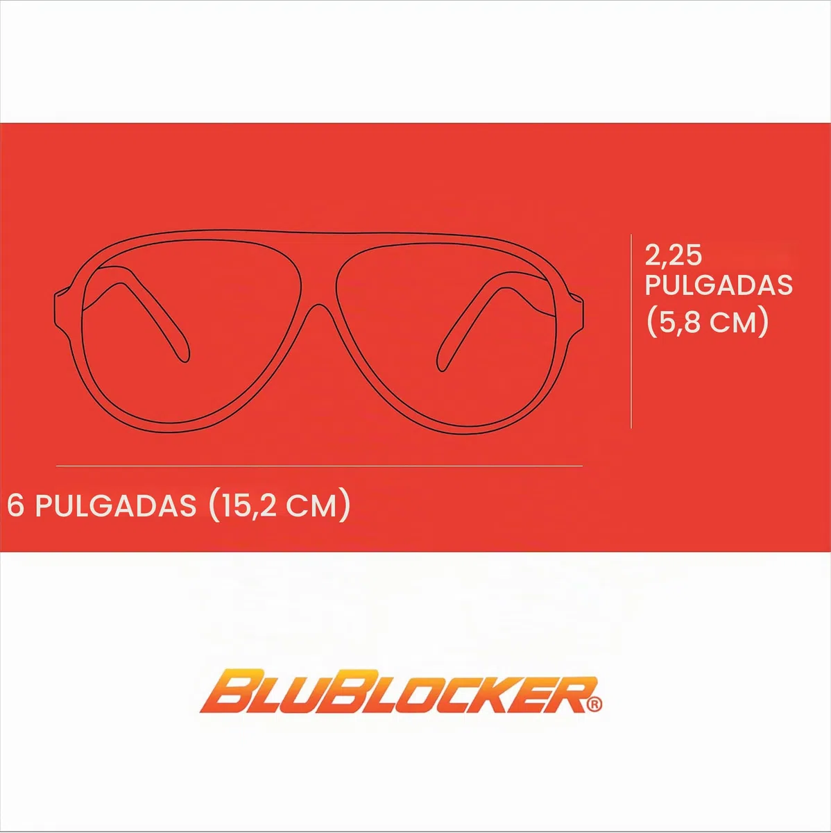 BluBlocker Gafas de sol de aviador polarizadas Negro