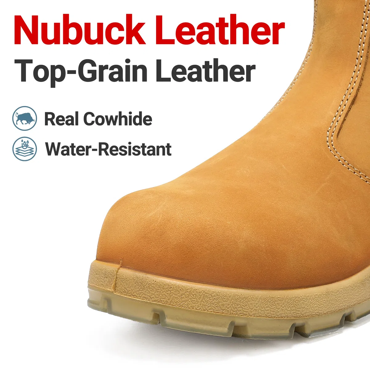 S3L FO SR Botas de Seguridad para Hombres con Cuero Impermeable, Safety Work Boots Industrial Construction zapatos 37-47 EU