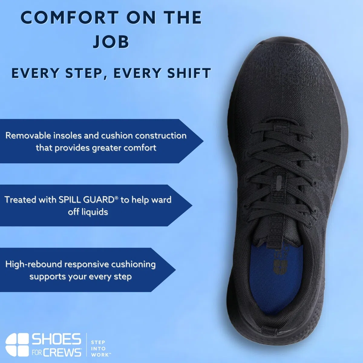 Shoes for Crews Zuecos de trabajo antideslizantes para hombres y mujeres – Zuecos unisex cómodos para el trabajo – ideales para la restauración, la gran distribución – Radium II CE