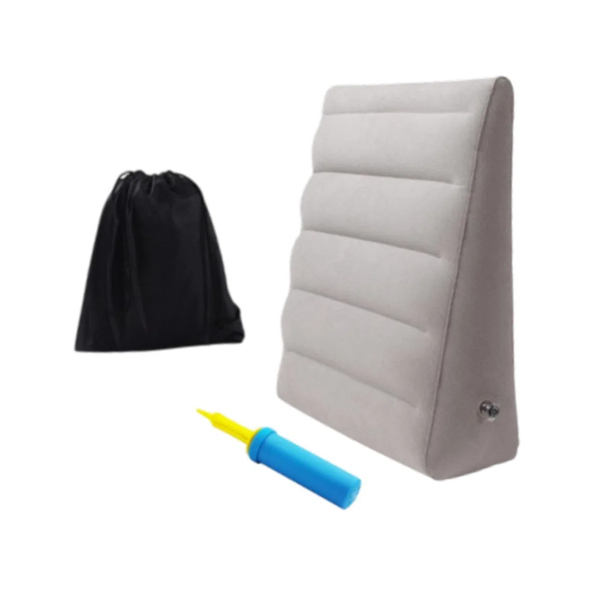 Almohada de cuña Inflable, Almohada de cuña de Viaje, Soporte Ligero y cómodo de elevación de Las piernas, cojín de Espalda para la Cama para el hogar