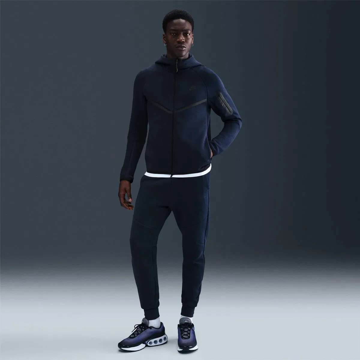 NIKE M Nk TCH FLC FZ WR Hoodie Sudadera con Capucha para Hombre