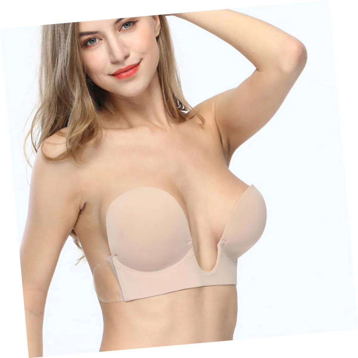2 Piezas fundas de silicona skin tint sujetador halter bralette sin tirantes bralette sin costuras cubiertas adhesivas sujetador sin espalda empanadas reutilizables cubre