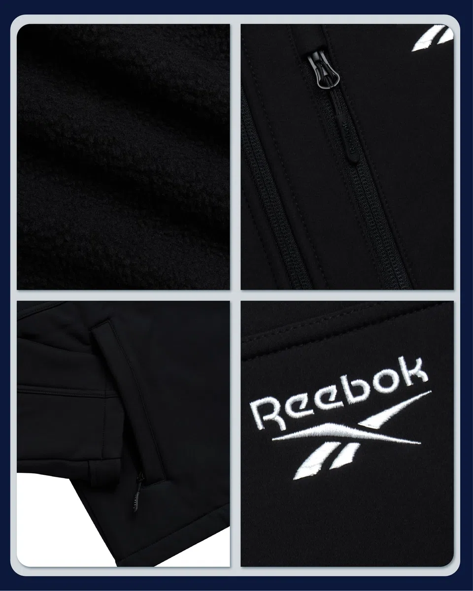 Reebok M Sherpa Softshell Chaquetas de forro polar Hombre (Pack de 1)