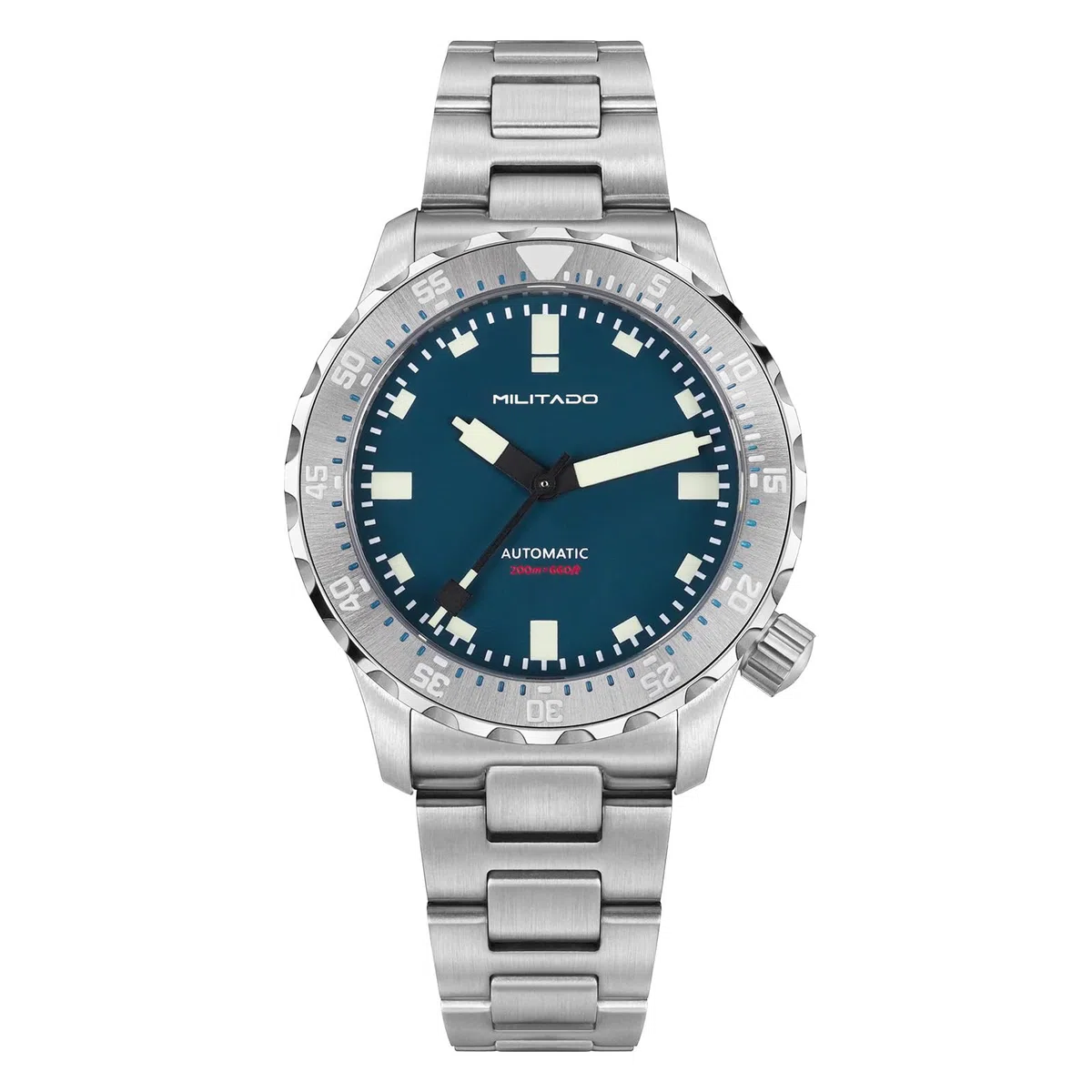 TACTICAL FROG Militado ML 20 Reloj de buceo para hombre, PT5000, movimiento automático, cristal de zafiro BGW9, indicador luminoso, bisel giratorio unilateral, resistente al agua 200 m
